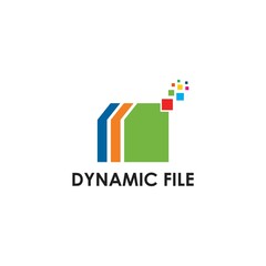 Fototapeta premium Dynamic File Logo Simple and Templates