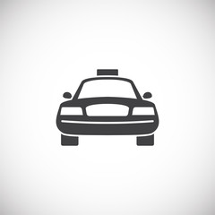 Car related icon on background for graphic and web design. Creative illustration concept symbol for web or mobile app.