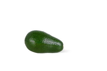large ripe avocado fruit isolated on white background