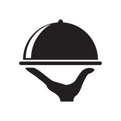 Food tray icon vector