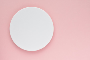 丸い円とピンク色の背景	