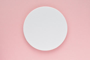 丸い円とピンク色の背景	