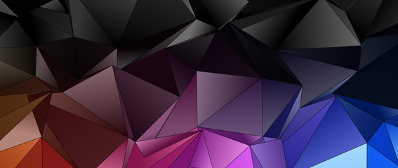 Obraz premium Abstract Low-Poly background. triangulated texture. Design 3d. Polygonal geometrical pattern. Triangular modern style