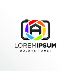 Initial Letter Y with Photography or Camera Logo Design