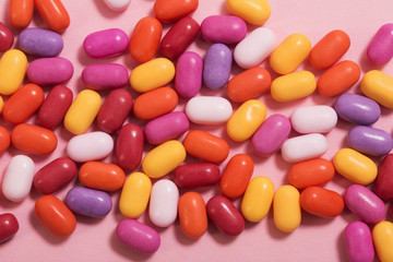 background of multi-colored small sweets