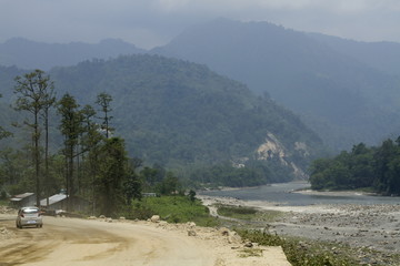 Tenga to guwhati road landscape