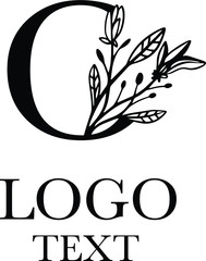 Elegant letter O. Flower logo design. Modern emblem for brand name, business card, Restaurant, Boutique, Hotel.