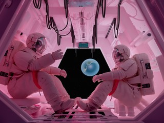 Astronaut group - obrazy, fototapety, plakaty