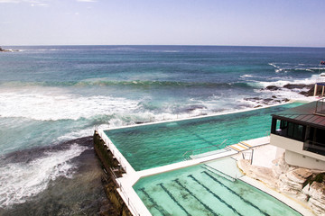 Fototapeta premium Icebergs pool, Bondi beach, Sydney, Australia