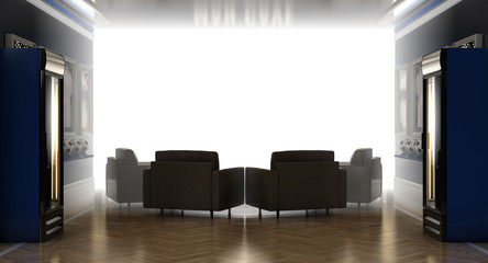 Soccer Man Cave Interior