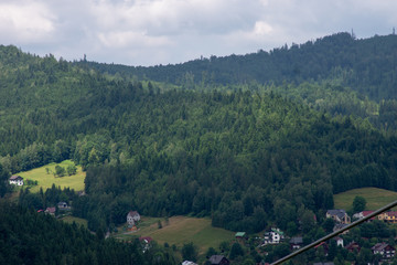 Mountain landscape in spring.