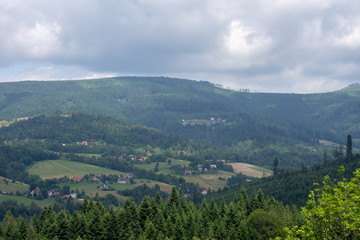 Mountain landscape in spring.