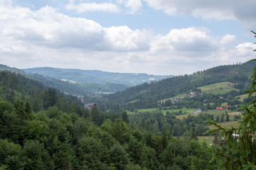 Mountain landscape in spring.