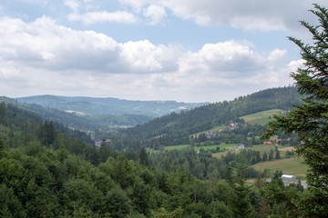 Mountain landscape in spring.