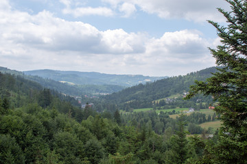 Mountain landscape in spring.