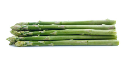 Asparagus on white background