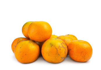 Orange Fruit  on white background. (clipping path)
