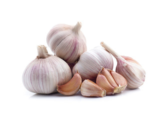 Garlic isolated on white background