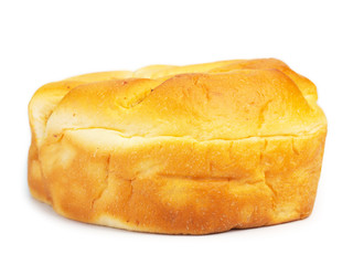 Shredded pork filled bread. (clipping path)