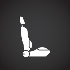 Car tuning related icon on background for graphic and web design. Creative illustration concept symbol for web or mobile app.