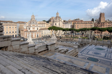 Fototapeta na wymiar Piazza Venezia Rome