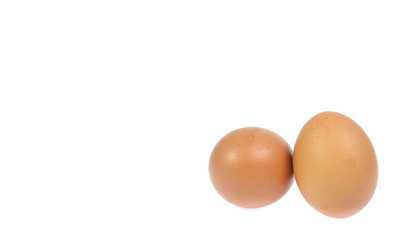 eggs isolated on white background