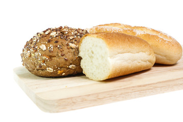 Bread isolated on white background