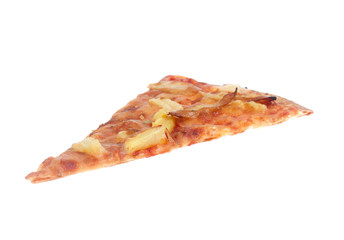 Slice of Pizza Isolated on White Background