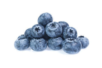 blueberries isolated on white background