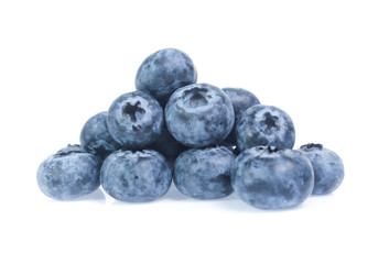 blueberries isolated on white background