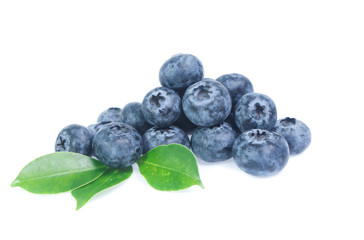 blueberries isolated on white background