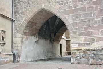 Fototapeta premium very old entrance of a castle