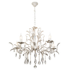 Chandelier in vintage style isolated on white background