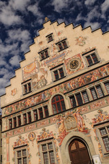 Lindauer Stadtgeschichte am Südgiebel des Alten Rathauses