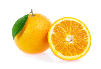 Orange fruit isolated on white background