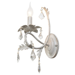 Wall lamp in vintage style on an isolated white background.