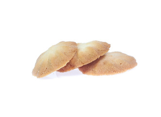 tasty cookies on a white background