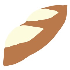 french bread without outline