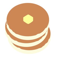 illustration of pancakes without outline
