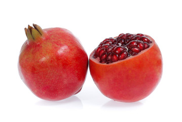 Pomegranate   isolated on white background