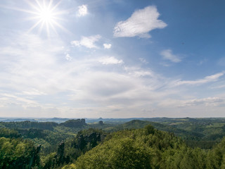 Fototapeta na wymiar Wandern im Kirnitzschtal Sächsische Schweiz