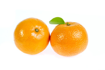 orange fruit isolated on white