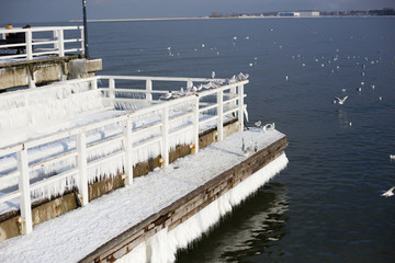 Pomost zimą © Monika