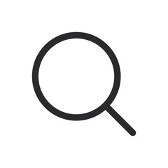 Magnifying glass vector icon in modern style for web site and mobile app