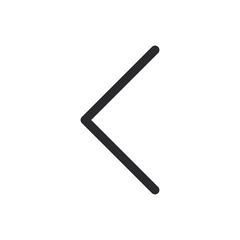 Back vector icon in modern style for web site and mobile app