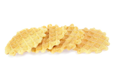 waffle isolated on white background