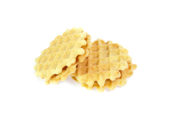 waffle isolated on white background