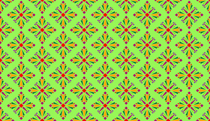 Geometric pattern kaleidoscope, print for clothing and textiles