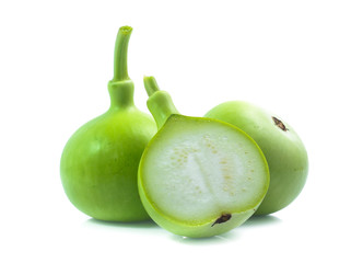 bottle gourds isolated on white background