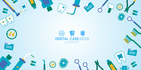 Dental Care Creative Concept vector illustration.